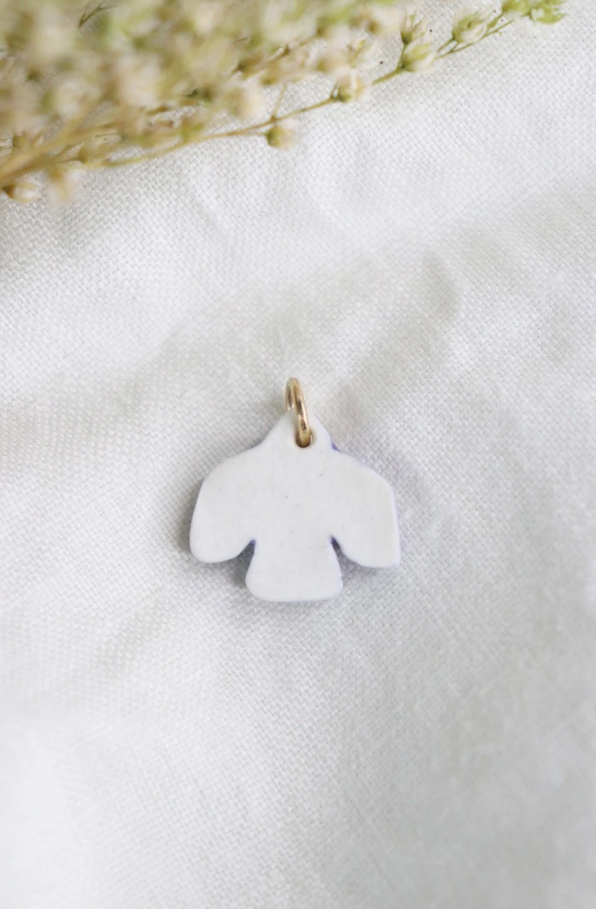 Pendente de andorinha em cerâmica de porcelana – photo 3